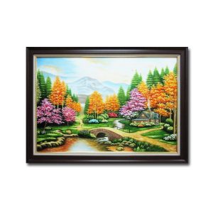 Tranh treo tường sơn dầu vẽ phong cảnh châu âu