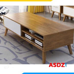 Bàn sofa gỗ công nghiệp có kệ và ngăn kéo BTR120