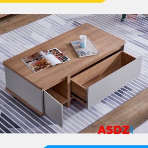 Bàn sofa gỗ công nghiệp kê phòng khách dạng hộp chữ nhật BTR137