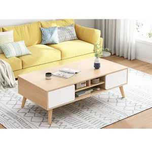Bàn trà gỗ công nghiệp đẹp đơn giản BTR123