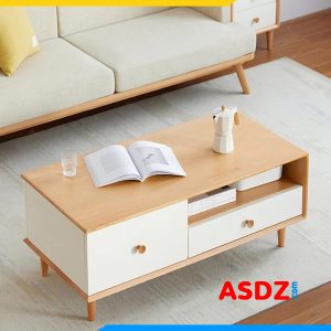 Bàn sofa gỗ công nghiệp hộp chữ nhật có ngăn kéo BTR133