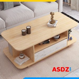 Bàn sofa gỗ công nghiệp đẹp có ngăn kéo BTR100