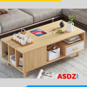 Bàn sofa gỗ công nghiệp hiện đại nhiều ngăn BTR102