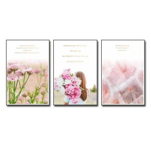 Bộ tranh hoa đẹp chất liệu canvas