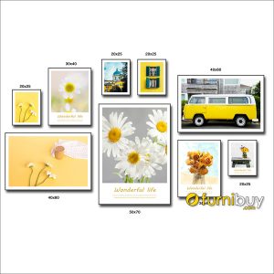 Bộ tranh canvas đẹp ghép nhiều tấm