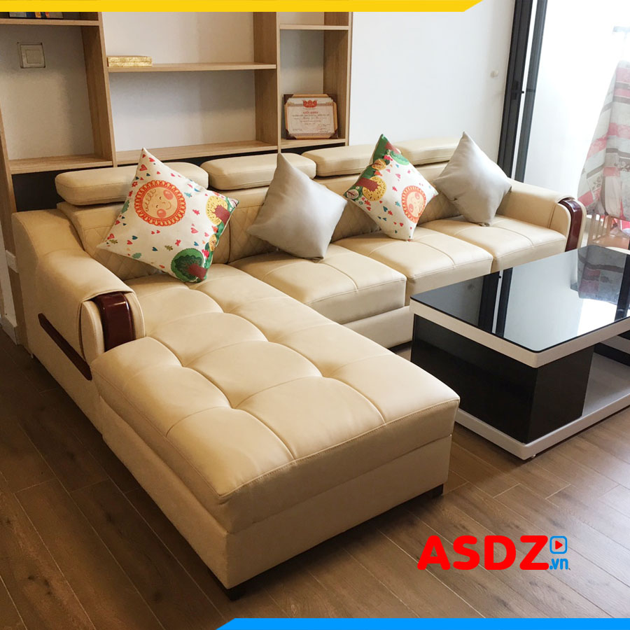 ghe sofa goc chu l boc da co gat gu