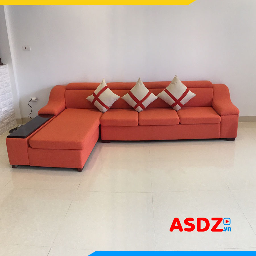 ghe sofa goc chu l boc ni don gian