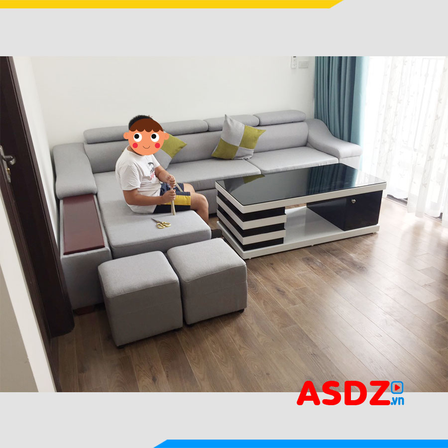 ghe sofa goc chu l boc ni don gian dep