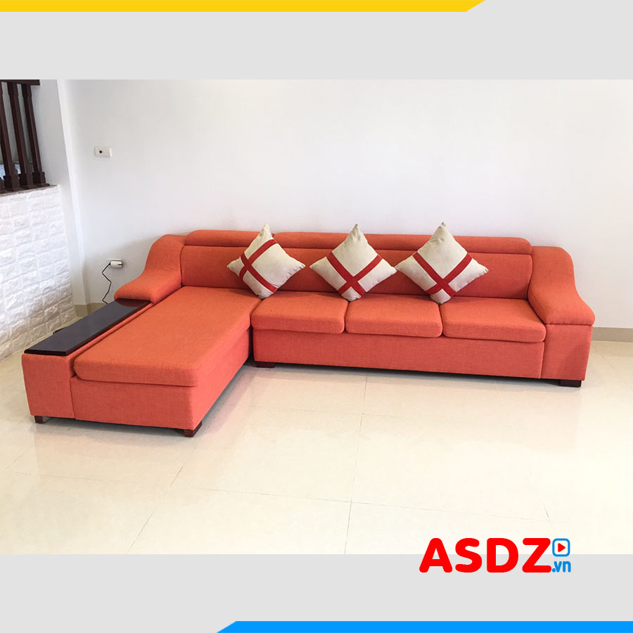 ghe sofa goc chu l boc ni don gian