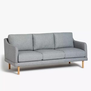 Ghế sofa văng nỉ 3 chỗ ngồi hiện đại tay tựa mỏng So0001