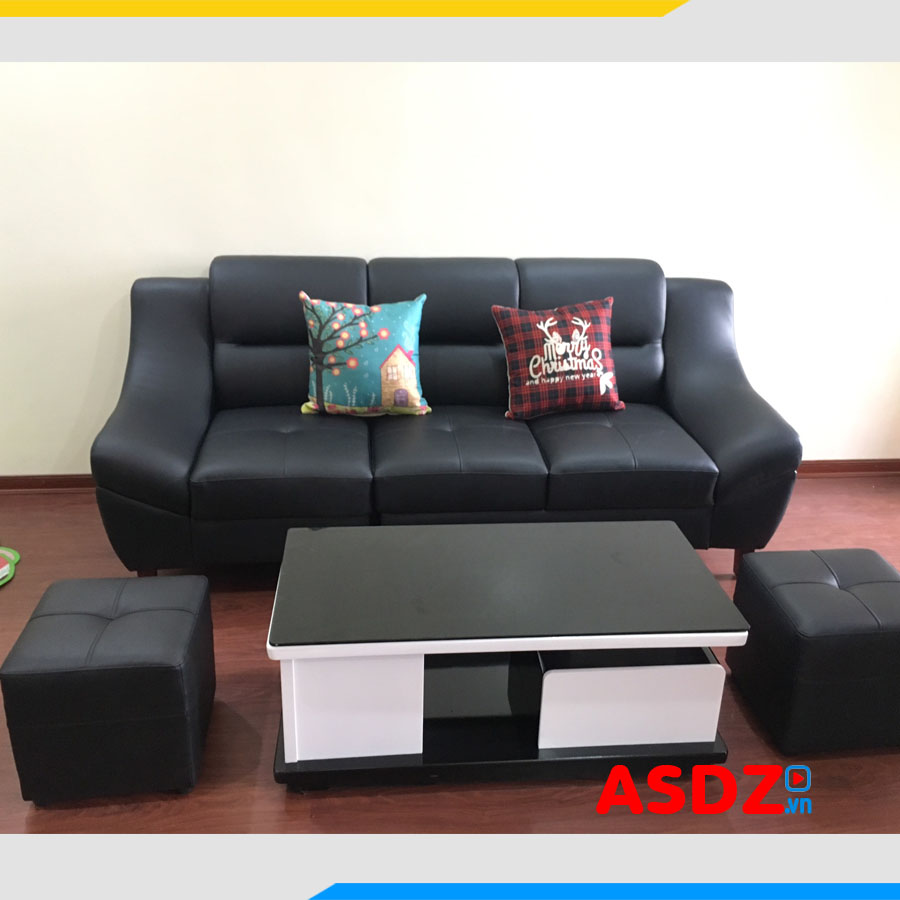ghe sofa vang boc da 3 cho ngoi tay tua thap