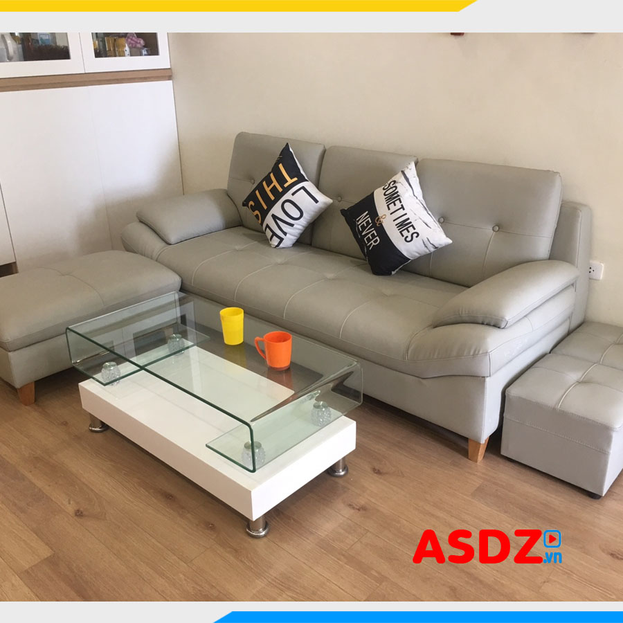 ghe sofa vang da 3 cho ngoi ke phong khach