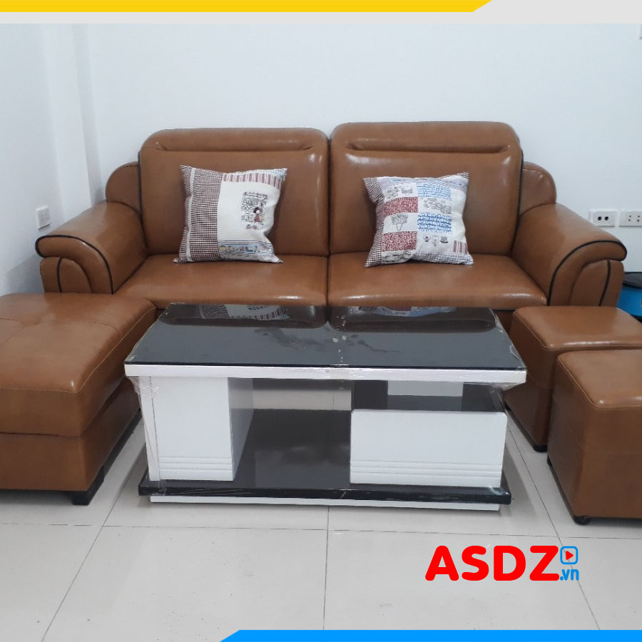 ghe sofa vang boc da 2 cho dep