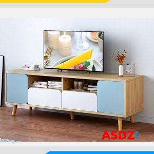 Kệ tivi gỗ công nghiệp hiện đại chân đế cao đẹp KTV143