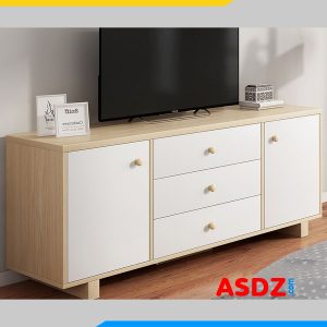 Kệ tivi gỗ công nghiệp chữ nhật có ngăn kéo KTV109