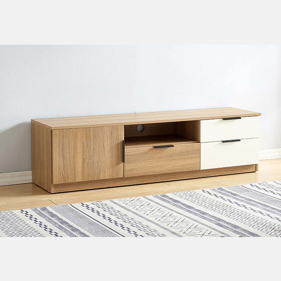 Kệ tivi gỗ công nghiệp đẹp phối 2 màu đẹp KTV088
