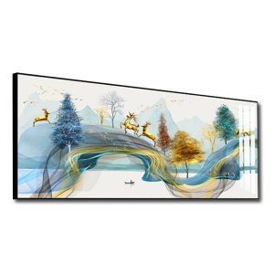 Tranh khổ lớn in chất liệu tráng gương đẹp