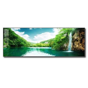 Bức tranh phong cảnh đẹp khổ lớn in tráng gương