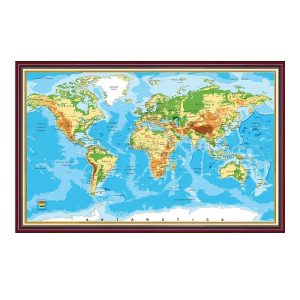 Mẫu tranh bản đồ thế giới đẹp