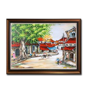 Bức tranh phố cổ treo tường đẹp