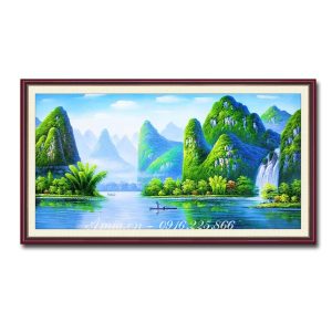 Bức tranh đẹp hình ảnh non nước xanh tươi