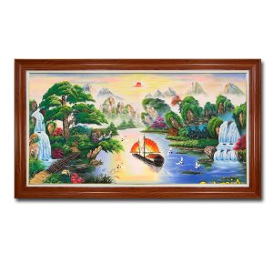 Tranh treo tường phong thủy núi non đẹp