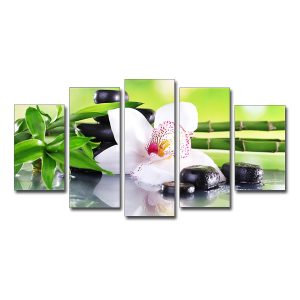 Tranh trang trí Spa đẹp hình ảnh hoa lan đá