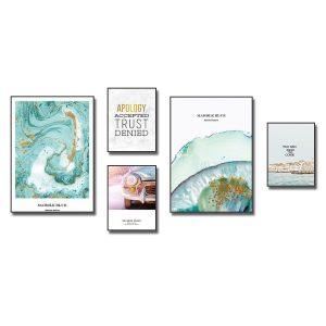 Bộ tranh canvas đẹp ghép 5 tấm trẻ trung hiện đại