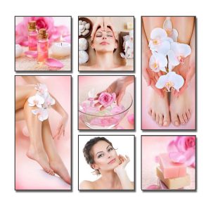 Bộ tranh treo tường spa đẹp ghép nhiều bức nghệ thuật