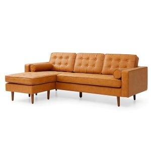 Ghế sofa góc chữ L bọc da hiện đại So0190