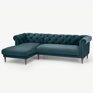 Ghế sofa nỉ góc chữ L tân cổ điển đẹp So0245