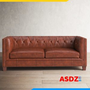 ghe sofa vang da 2 cho ngoi dep