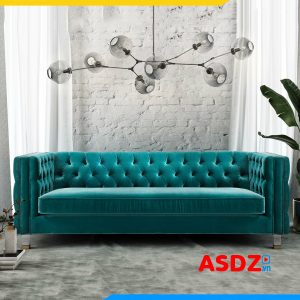 ghe sofa vang ni chu i tan co dien dep