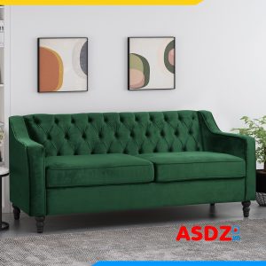 ghe sofa vang ni hien dai 2 cho ngoi dep