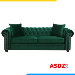 ghe sofa vang tan co dien boc ni