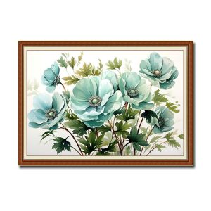 Mẫu tranh vẽ hoa đẹp bằng AI kiểu tranh đứng