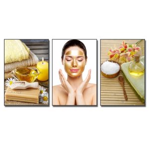 Tranh spa đẹp cô gái đắp mặt dưỡng da