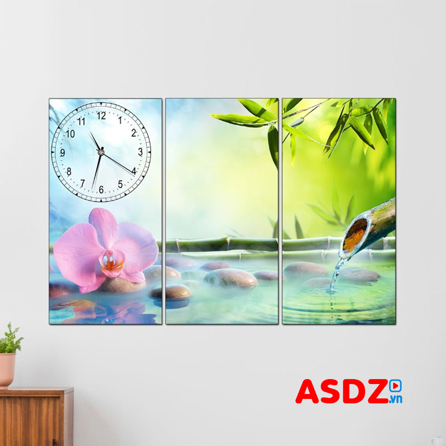 Tranh đẹp treo trang trí spa kiểu ghép 3 tấm