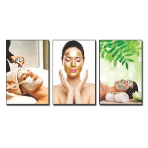Mẫu tranh spa thẩm mỹ làm đẹp hình ảnh các cô giá chăm sóc da mặt
