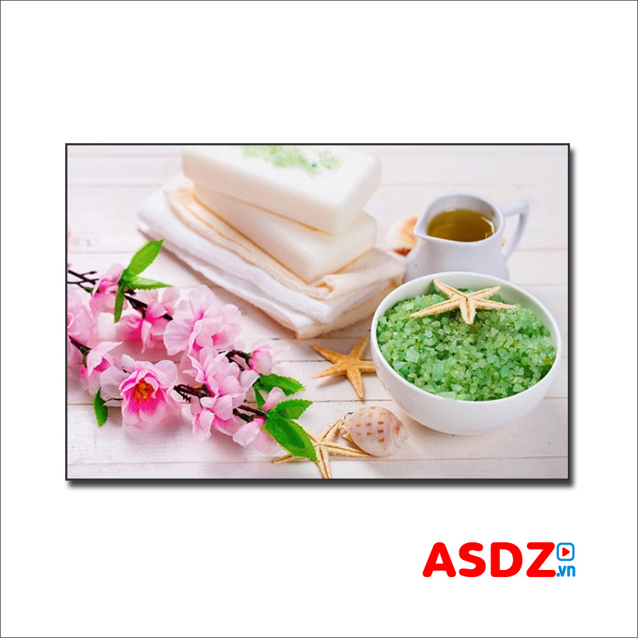Mẫu tranh 1 tấm không khung đẹp trang trí tiệm spa thẩm mỹ làm đẹp