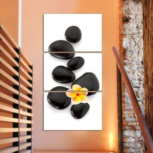 Tranh spa ghép 3 tấm đẹp kiểu tranh khổ đứng