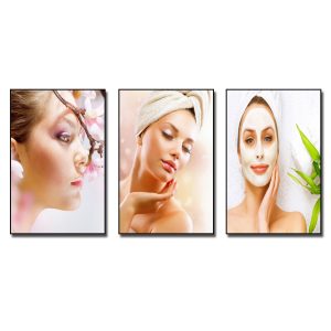 Tranh cô gái đẹp treo trang trí spa thẩm mỹ