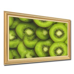 Tranh treo phòng ăn, quán ăn nhà hàng đẹp hình ảnh những quả kiwi thái lát