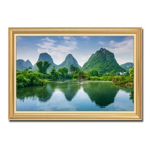 Bức tranh đẹp phong cảnh núi non sông nước Ninh Bình xanh tươi