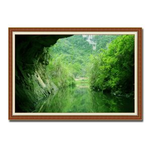 Thiên nhiên non nước Ninh Bình xanh mát trong bức tranh treo tường đẹp có khung