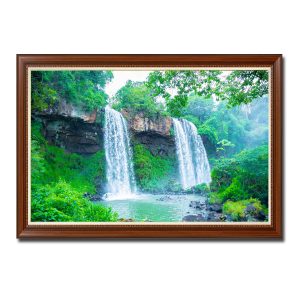 Bức tranh thác nước và phong cảnh thiên nhiên đẹp