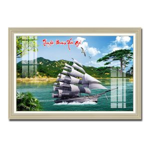 Tranh thuận buồm xuôi gió và phong cảnh sơn thủy hữu tình