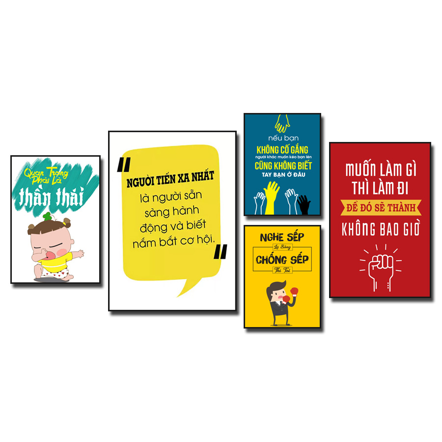 Tranh slogan tạo động lực: Quan trọng phải là thần thái. Người tiến xa nhất là người sẵn sàng hành động và biết nắm bắt cơ hội. Nếu bạn không cố gắng người khác muốn kéo bạn nên cũng không biết tay bạn ở đâu. Nghe sếp thì sống chống sếp thì toi. Muốn làm gì thì làm để đó sẽ thành không bao giờ