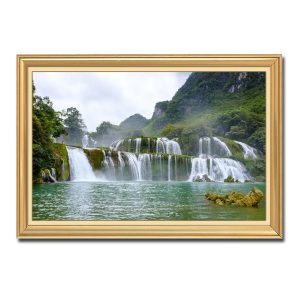 Hình ảnh thác lớn Bản Giốc đẹp qua bức tranh treo tường