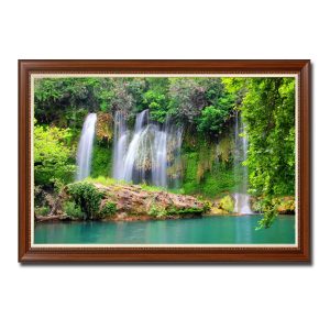 Mẫu tranh phong thủy thác nước đẹp
